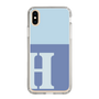 Slim Protection Case［ Original - initial two tone - H blue ］