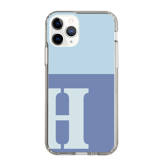 Slim Protection Case［ Original - initial two tone - H blue ］