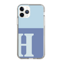 Slim Protection Case［ Original - initial two tone - H blue ］