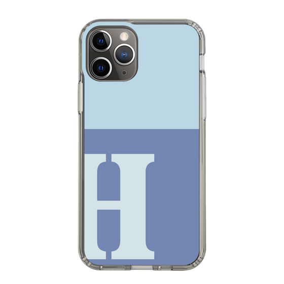 Slim Protection Case［ Original - initial two tone - H blue ］