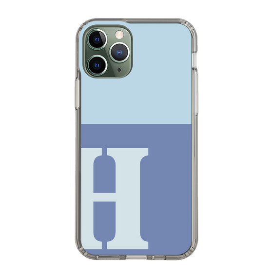 Slim Protection Case［ Original - initial two tone - H blue ］