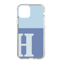 Slim Protection Case［ Original - initial two tone - H blue ］