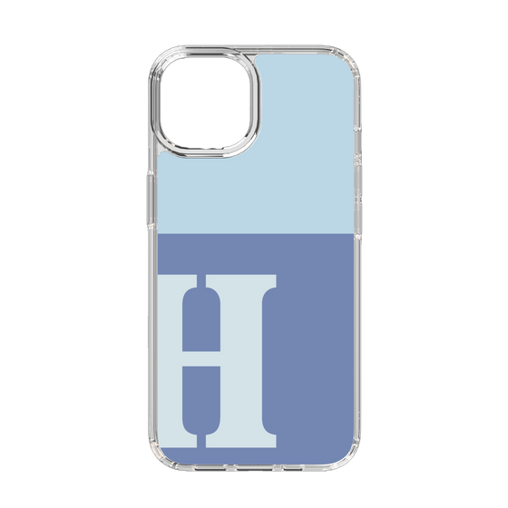 Slim Protection Case［ Original - initial two tone - H blue ］