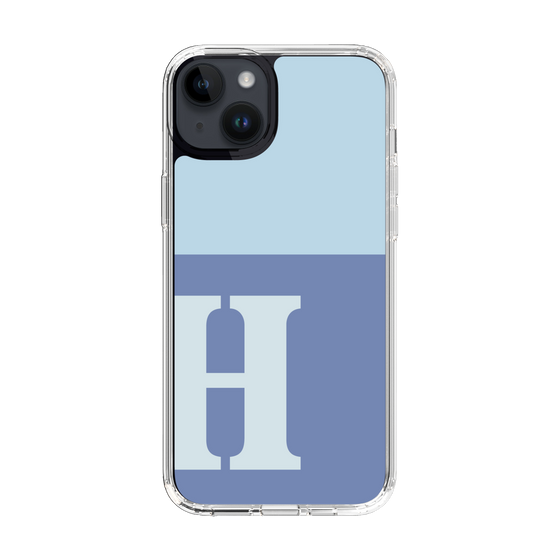 Slim Protection Case［ Original - initial two tone - H blue ］