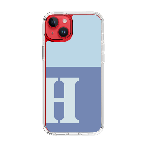Slim Protection Case［ Original - initial two tone - H blue ］