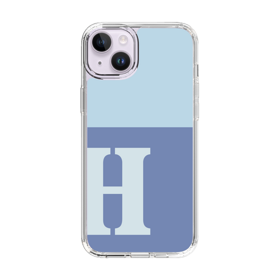 Slim Protection Case［ Original - initial two tone - H blue ］