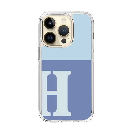 Slim Protection Case［ Original - initial two tone - H blue ］