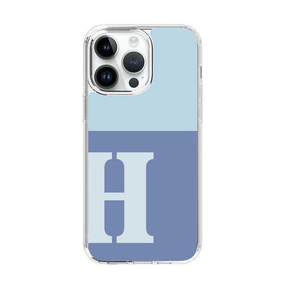Slim Protection Case［ Original - initial two tone - H blue ］
