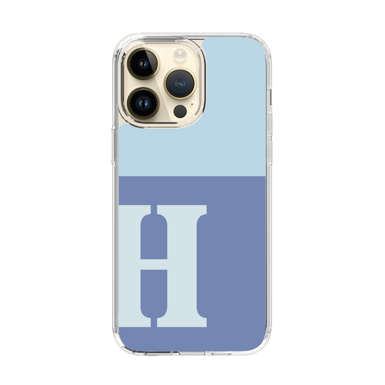 Slim Protection Case［ Original - initial two tone - H blue ］