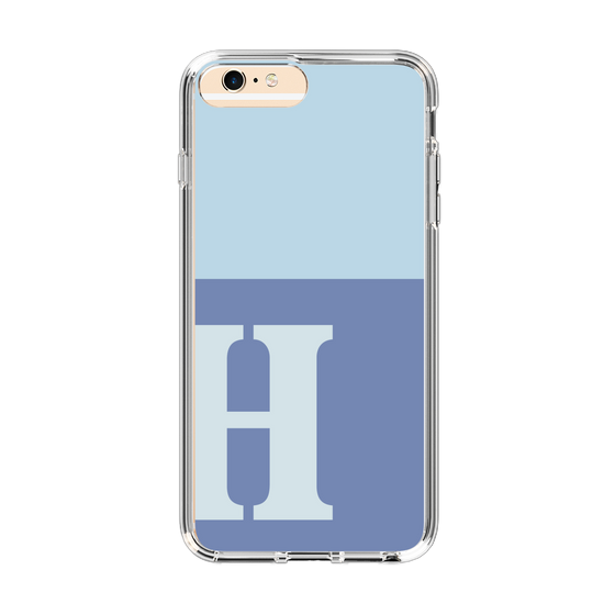 Slim Protection Case［ Original - initial two tone - H blue ］