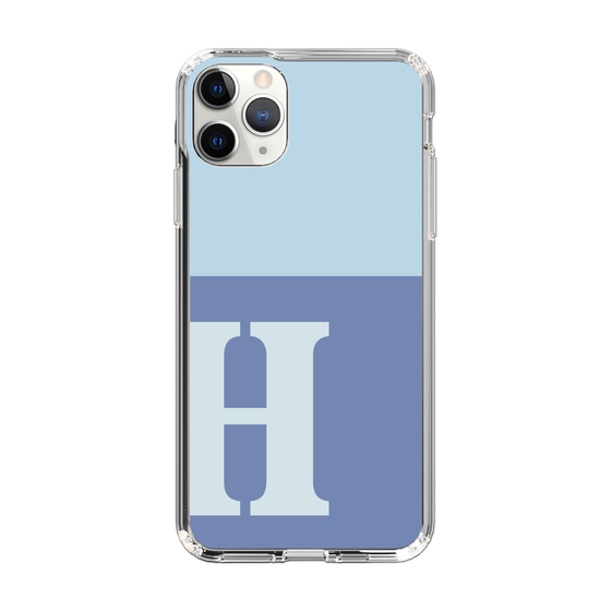Slim Protection Case［ Original - initial two tone - H blue ］
