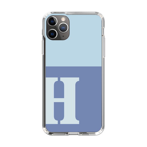 Slim Protection Case［ Original - initial two tone - H blue ］