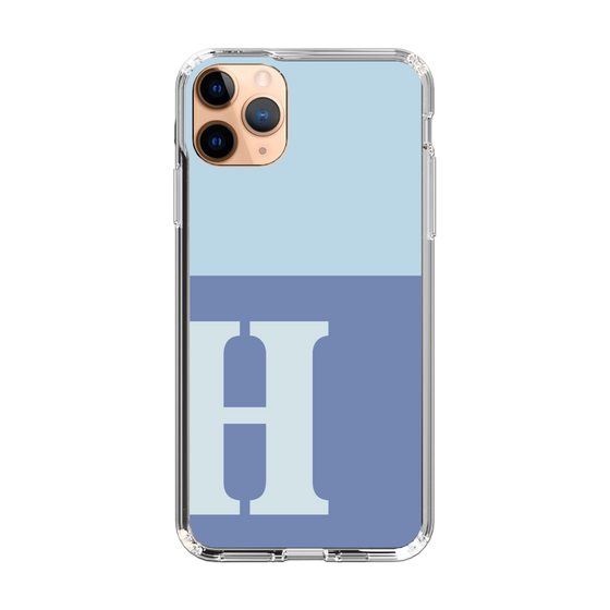 Slim Protection Case［ Original - initial two tone - H blue ］