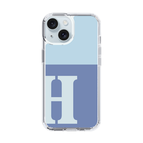 Slim Protection Case［ Original - initial two tone - H blue ］