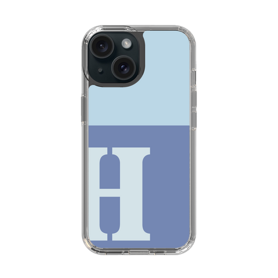 Slim Protection Case［ Original - initial two tone - H blue ］