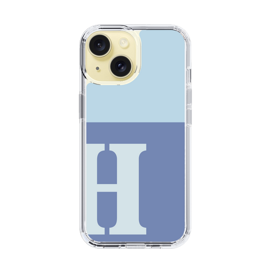 Slim Protection Case［ Original - initial two tone - H blue ］