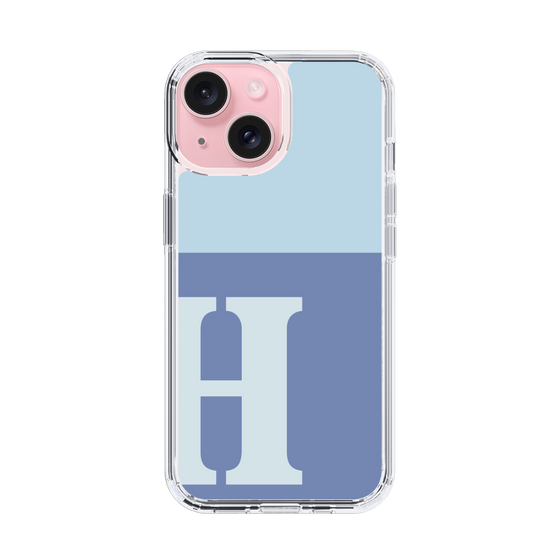 Slim Protection Case［ Original - initial two tone - H blue ］