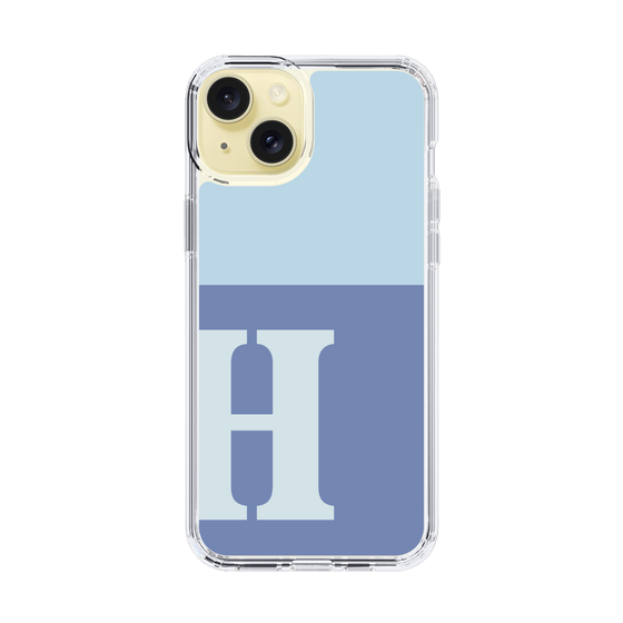 Slim Protection Case［ Original - initial two tone - H blue ］