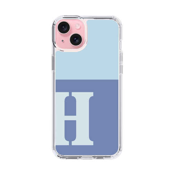 Slim Protection Case［ Original - initial two tone - H blue ］
