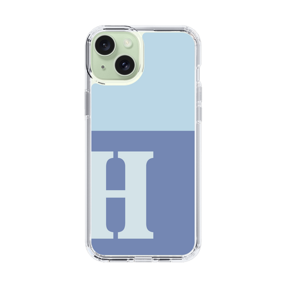 Slim Protection Case［ Original - initial two tone - H blue ］