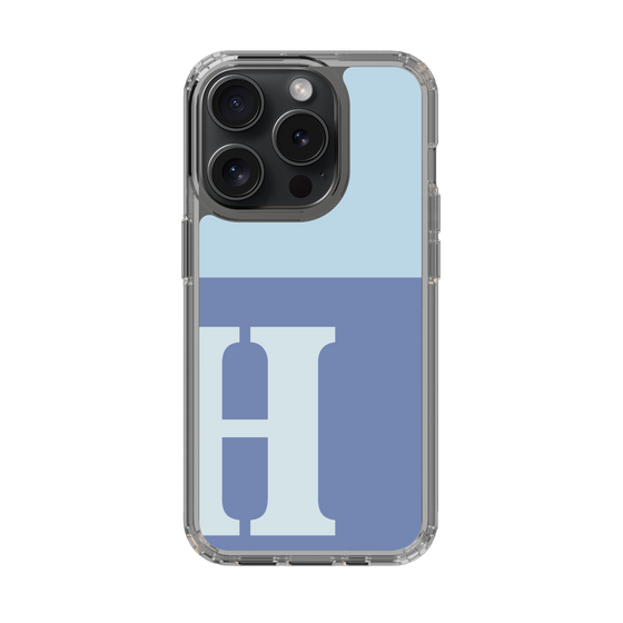 Slim Protection Case［ Original - initial two tone - H blue ］