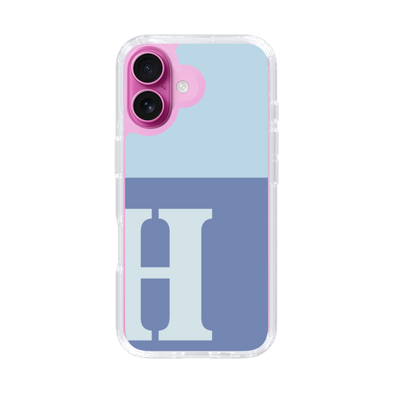 Slim Protection Case［ オリジナル - initial two tone - H blue ］
