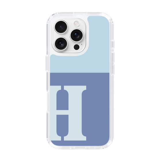 Slim Protection Case［ オリジナル - initial two tone - H blue ］