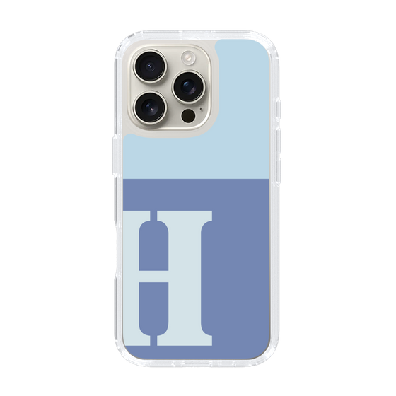 Slim Protection Case［ オリジナル - initial two tone - H blue ］