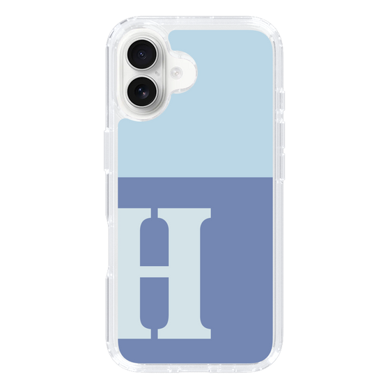 Slim Protection Case［ オリジナル - initial two tone - H blue ］