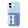Slim Protection Case［ オリジナル - initial two tone - H blue ］