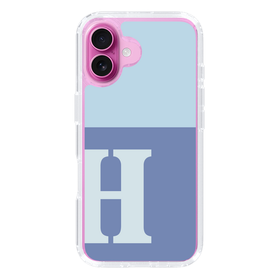 Slim Protection Case［ オリジナル - initial two tone - H blue ］