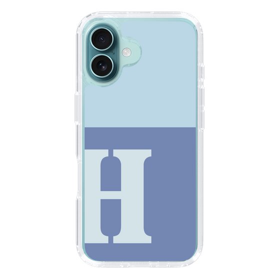 Slim Protection Case［ オリジナル - initial two tone - H blue ］