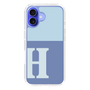 Slim Protection Case［ オリジナル - initial two tone - H blue ］