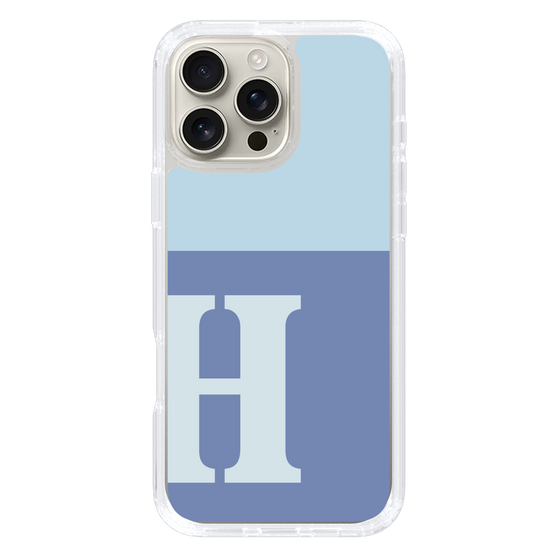 Slim Protection Case［ オリジナル - initial two tone - H blue ］