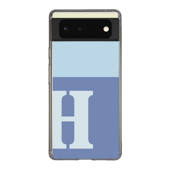 Slim Protection Case［ Original - initial two tone - H blue ］