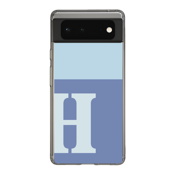 Slim Protection Case［ Original - initial two tone - H blue ］