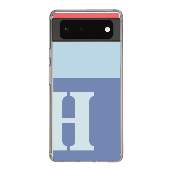 Slim Protection Case［ Original - initial two tone - H blue ］