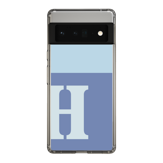 Slim Protection Case［ Original - initial two tone - H blue ］
