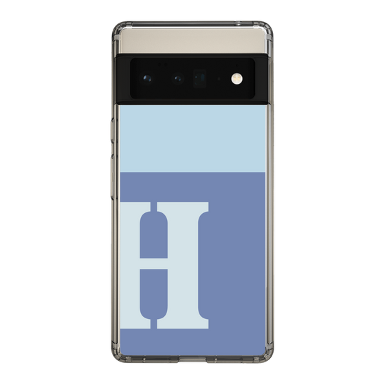 Slim Protection Case［ Original - initial two tone - H blue ］
