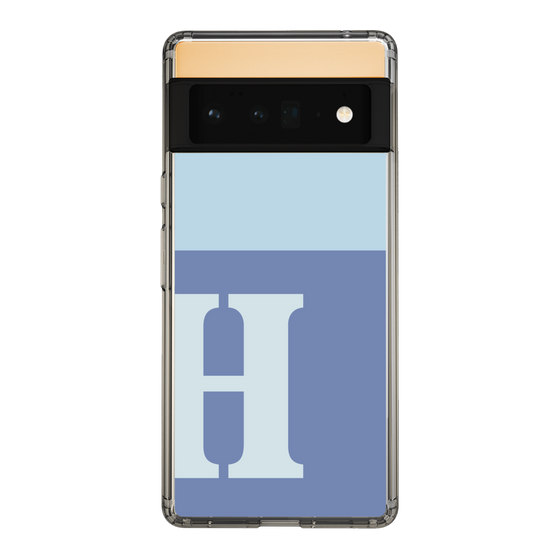 Slim Protection Case［ Original - initial two tone - H blue ］
