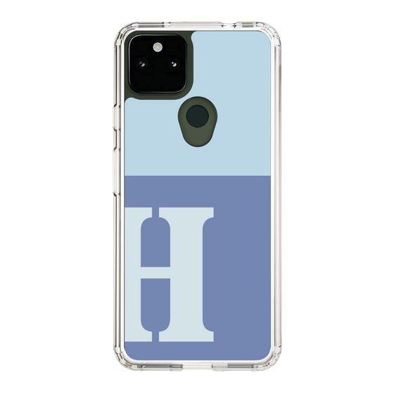 Slim Protection Case［ Original - initial two tone - H blue ］