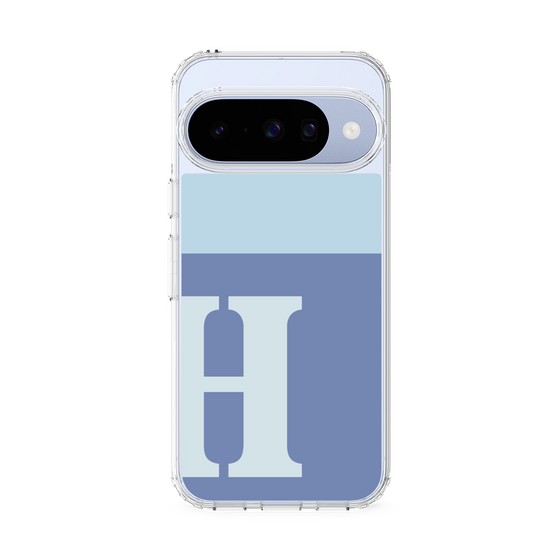 Slim Protection Case［ Original - initial two tone - H blue ］