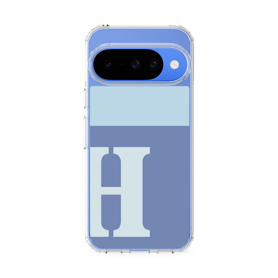 Slim Protection Case［ Original - initial two tone - H blue ］