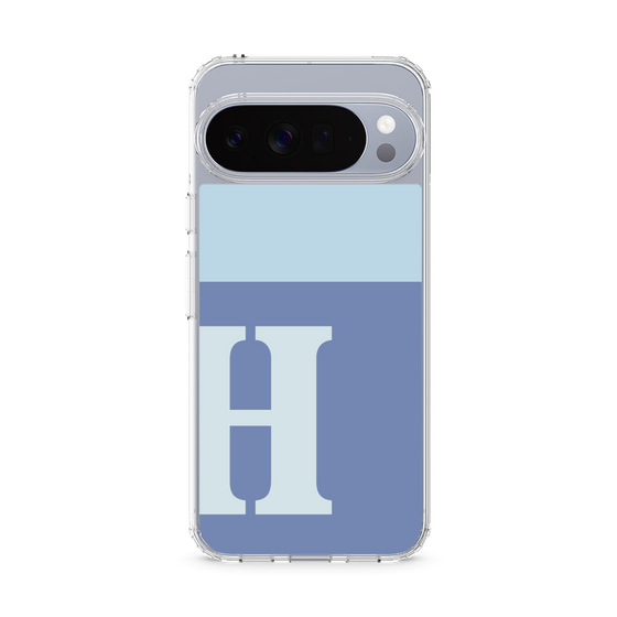 Slim Protection Case［ Original - initial two tone - H blue ］