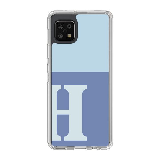 Slim Protection Case［ Original - initial two tone - H blue ］