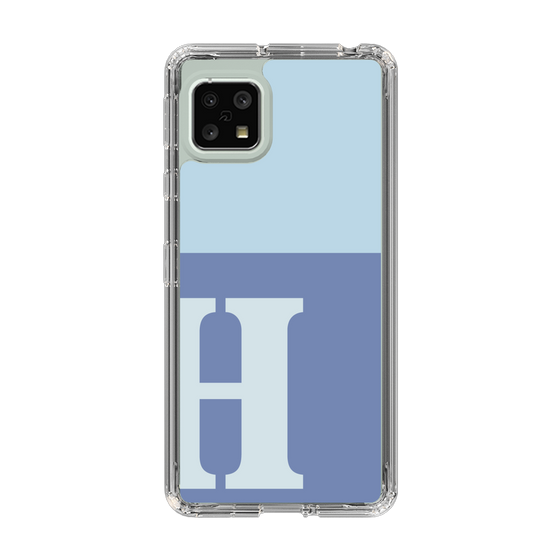 Slim Protection Case［ Original - initial two tone - H blue ］