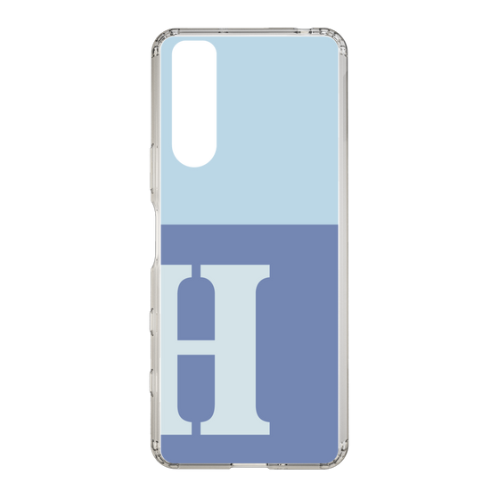 Slim Protection Case［ Original - initial two tone - H blue ］