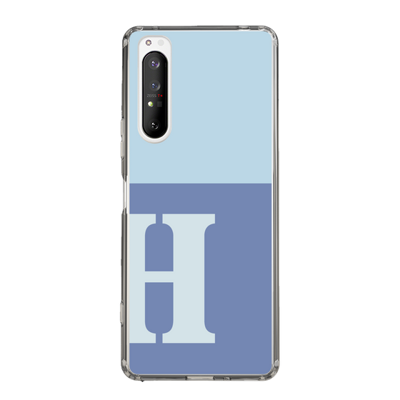 Slim Protection Case［ Original - initial two tone - H blue ］