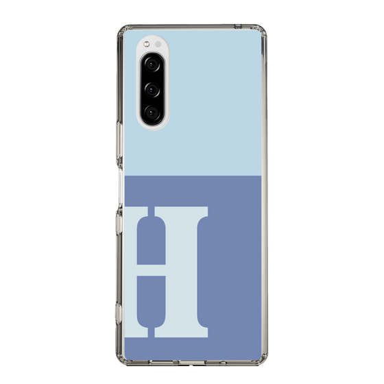 Slim Protection Case［ Original - initial two tone - H blue ］