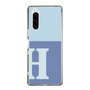 Slim Protection Case［ Original - initial two tone - H blue ］
